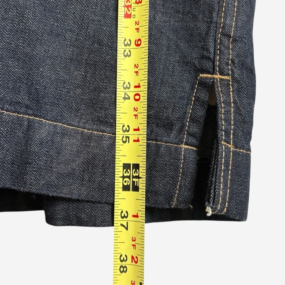 Lauren Ralph Lauren Denim Shift Shirt Dress Size XS Short Sleeve Dark Blue Wash - Picture 7 of 12
